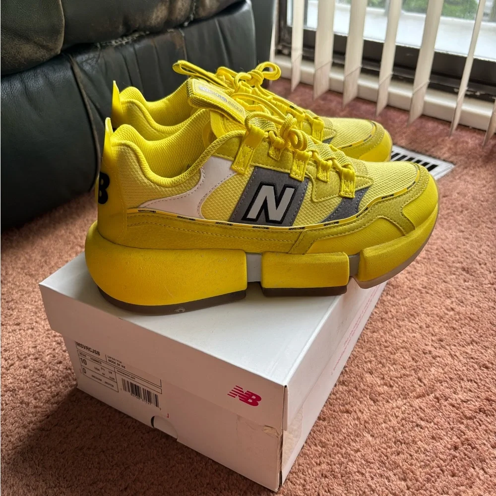 New Balance Vision Racers Yellow Sneakers - Picture 1 of 9